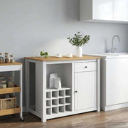 Set isola da cucina 2 pz PANAMA Bianco e Cera di Miele 3425393