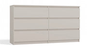 Cassettiera MALWA M6/140 cashmere per camera e soggiorno