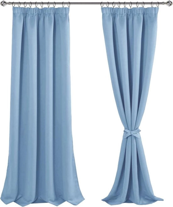 Gordini pronti all'uso con ganci - Tende pronte all'uso - Tende intermedie - Tende oscuranti - Camera da soggiorno - Camera da letto - Decorazione per finestre - Casa - Arredamento interno