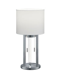 Lampada tavolo da Interno a led in Metallo Nickel Opaco