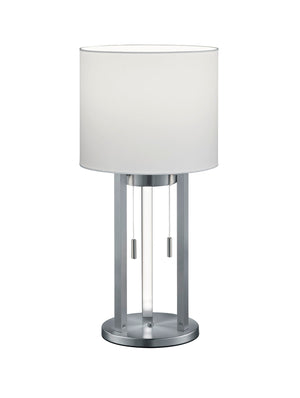 Lampada tavolo da Interno a led in Metallo Nickel Opaco