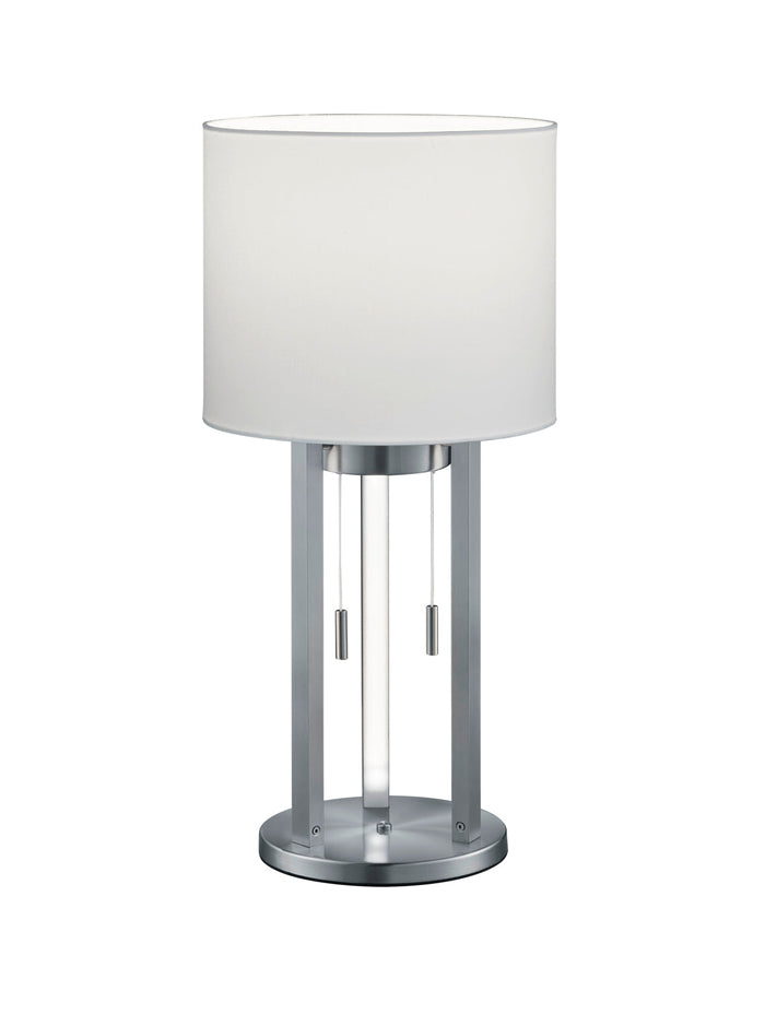 Lampada tavolo da Interno a led in Metallo Nickel Opaco
