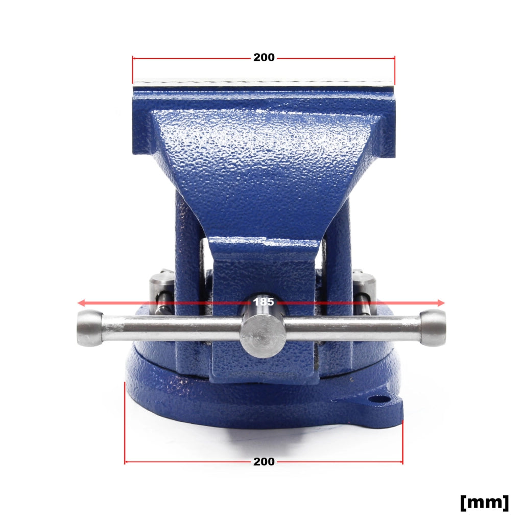 Morsa da banco Light Duty 200 mm con incudine e ganascia di serraggio per sollecitazioni leggere