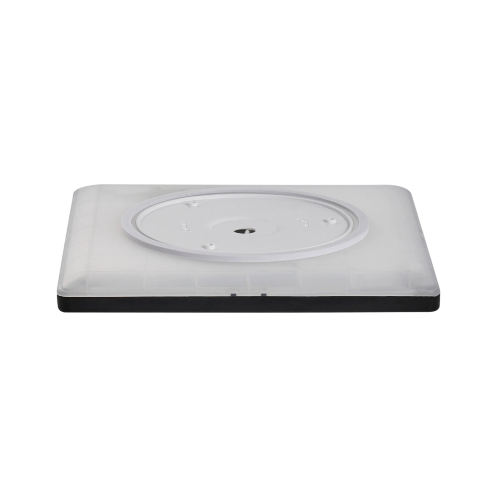 Plafoniera LED Nero in Materiale Sintetico Quadrata 30 cm Pannello Luminoso LED a Filo Soffitto con Telecomando