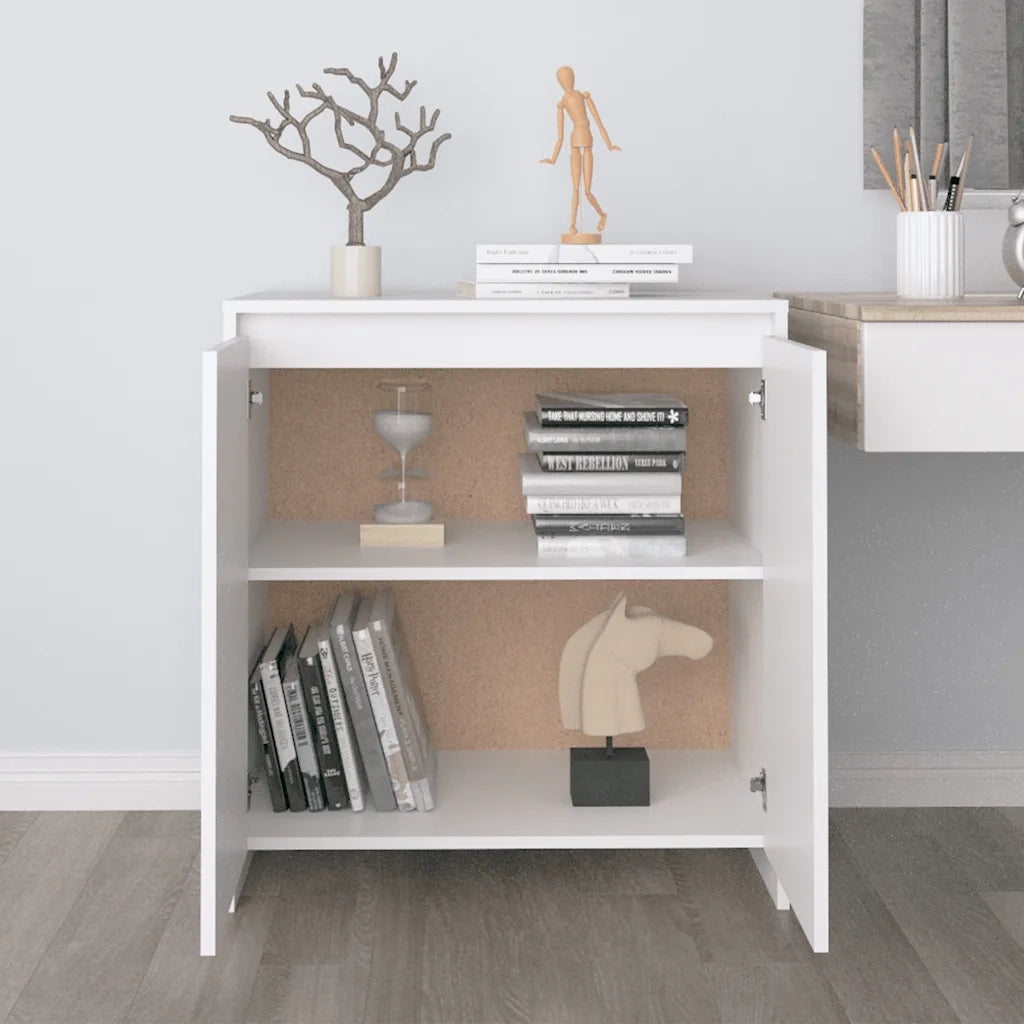 Credenza Bianca 70x41x75 cm in Legno Multistrato 809737