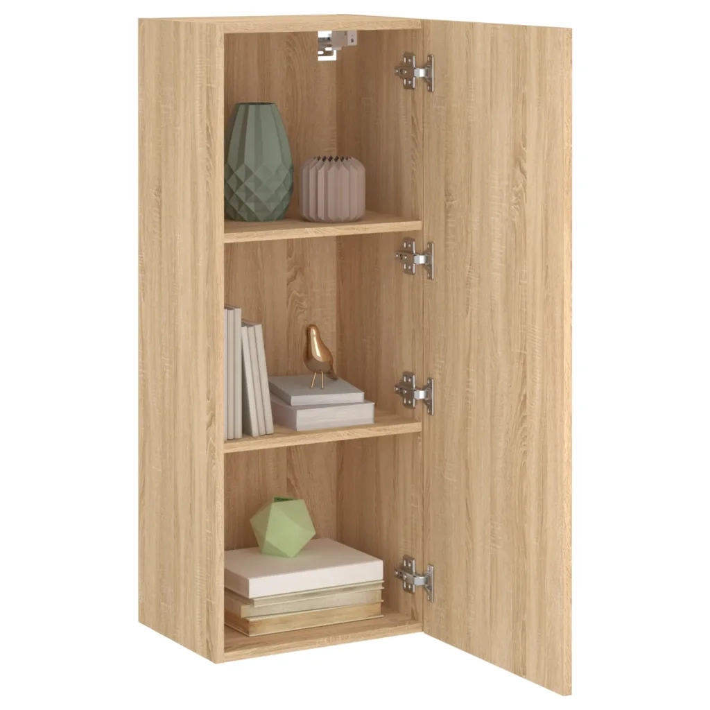Mobile TV Parete-Credenza per TV sospesa-Console TV  Rovere Sonoma 40,5x30x102 cm Legno Multistrato