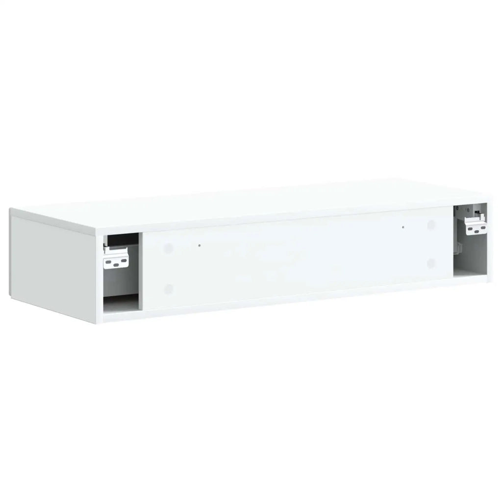 Tavolino da Parete Laterale Bianco 87,5 x 34,5 x 17 cm 898665