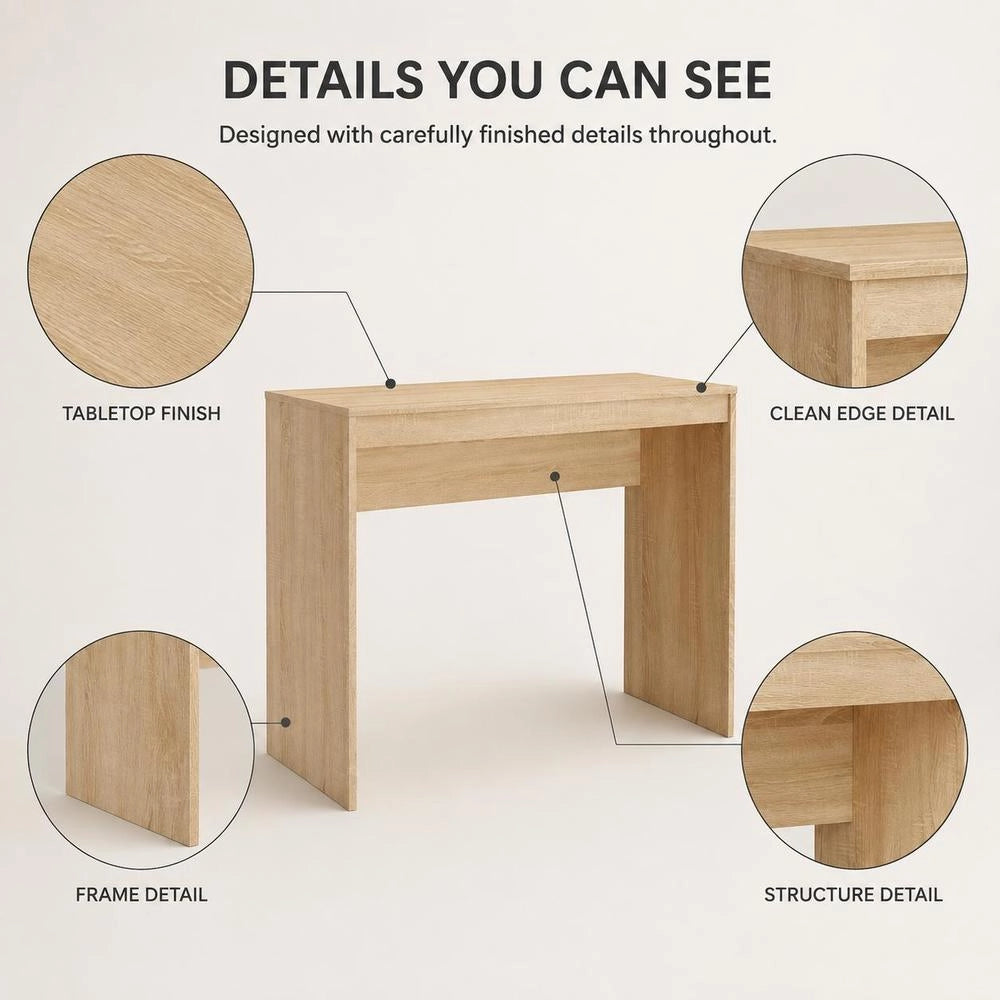 Desk Sonoma Oak 90x40x72 Cm Wood Material