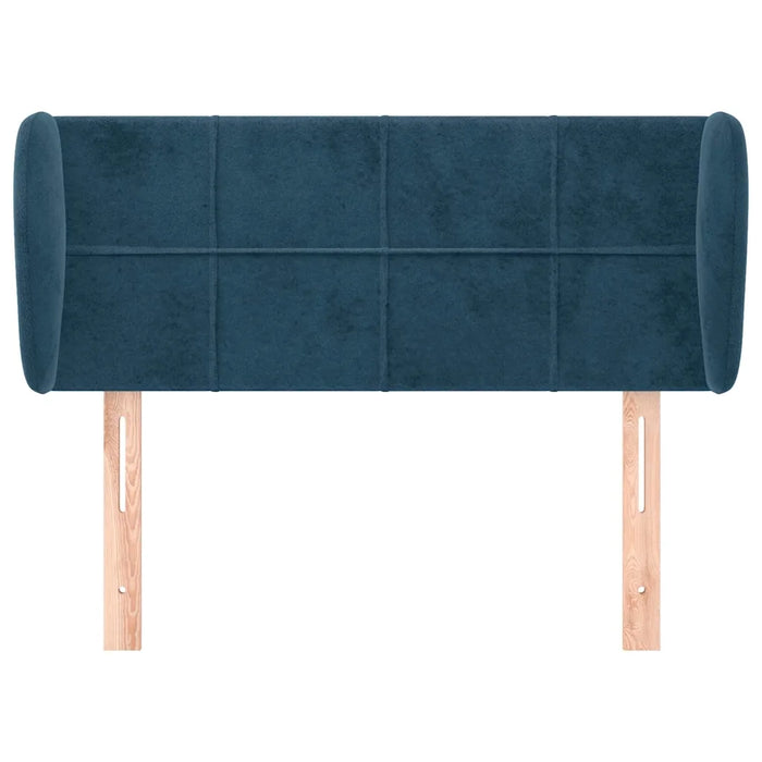 Testiera ad Orecchio Blu Scuro 103x23x78/88 cm in Velluto 3117190