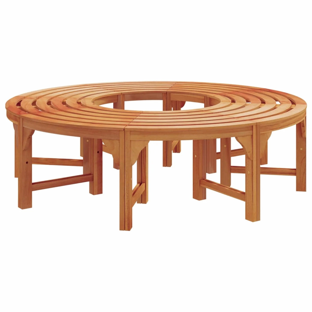 Panchina per Alberi 2 pcs Naturale 160 x 80 x 45cm 3324835