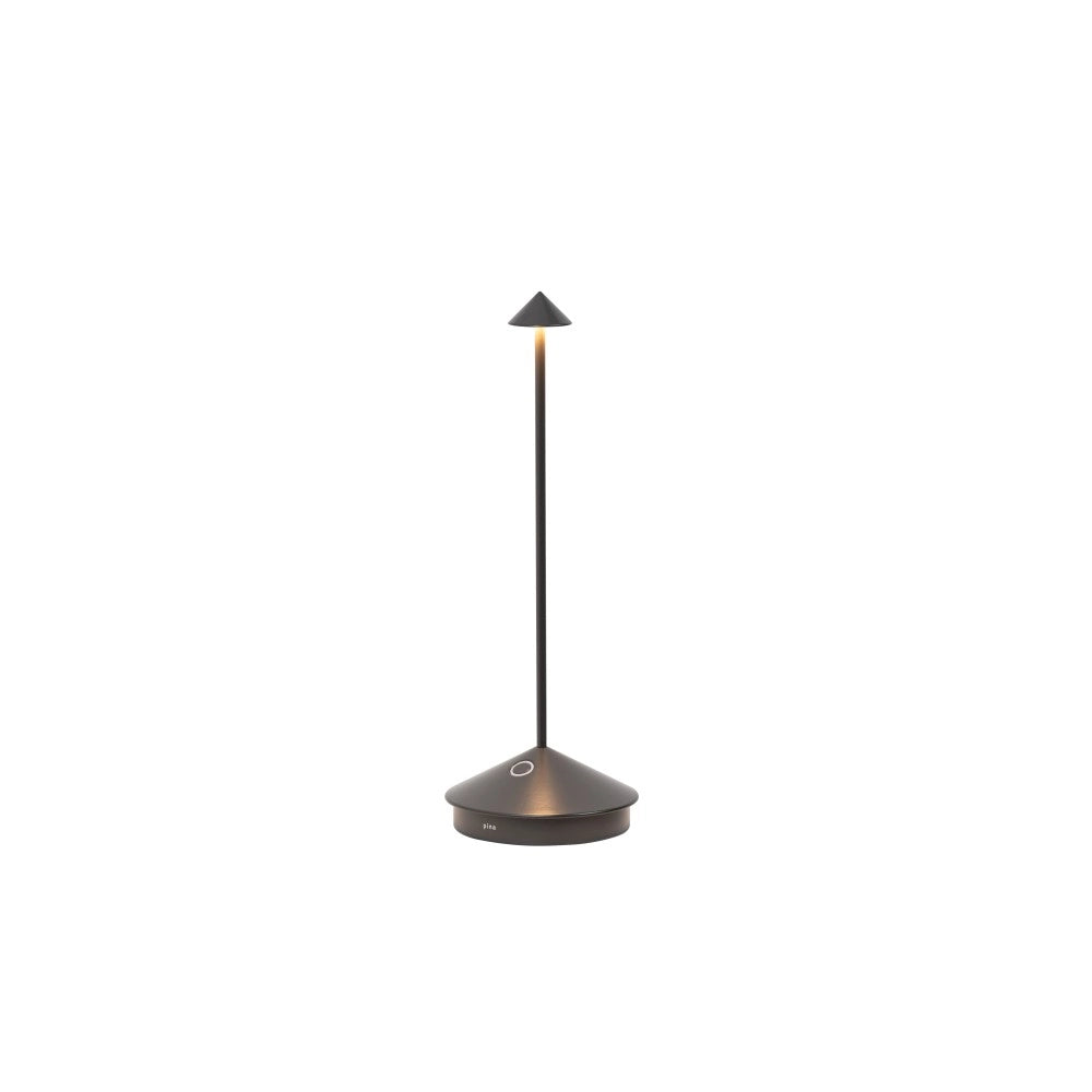 Lampada a led da tavolo Pina Pro Titanio ricaricabile e dimmerabile - 2.2W, 2200-2700-3000 K, IP54