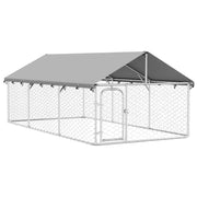 Gabbia per Cani da Esterno con Tetto 400x200x150 cm CFW2984226