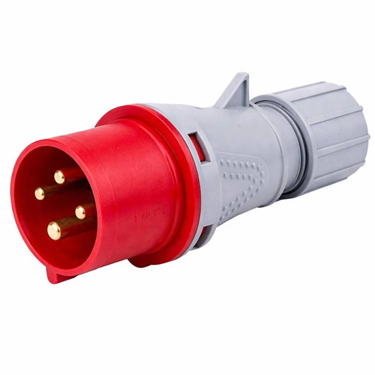 Spina industriale ecova trifase 380v 3p+t ip44 resistente e sicura *** ampere 16 ampere, confezione 1