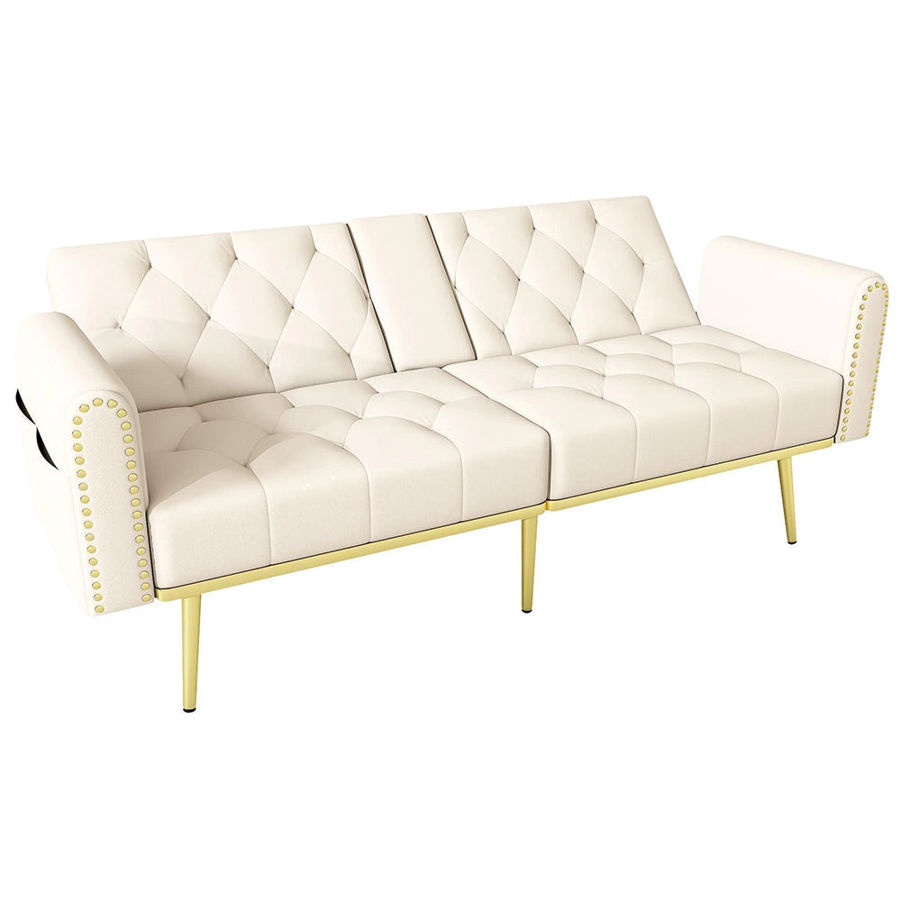 Divano letto convertibile - Xylo - Doppio, 3 livelli reclinabili, beige