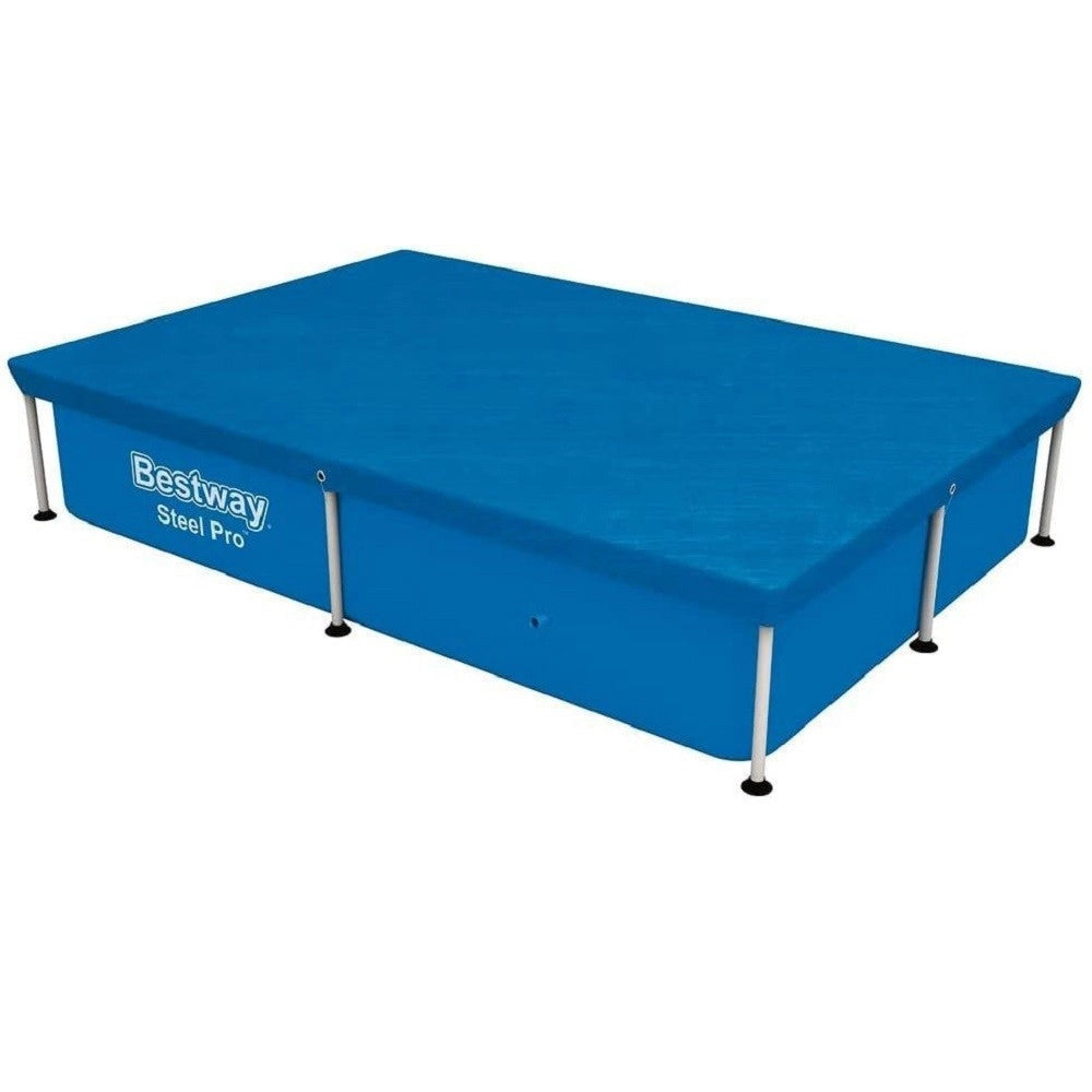 Trade Shop - Telo Di Copertura Rettangolare Per Piscina 221x150 Cm Steel Pro Protezione 58103 -
