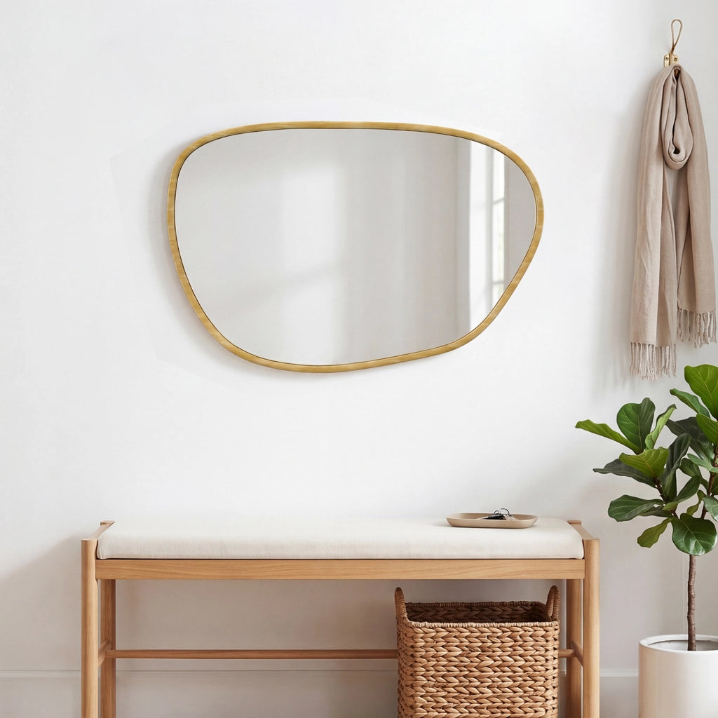 Specchio da parete asimmetrico decorativo ¨C Minimal ¨C 90x60 cm