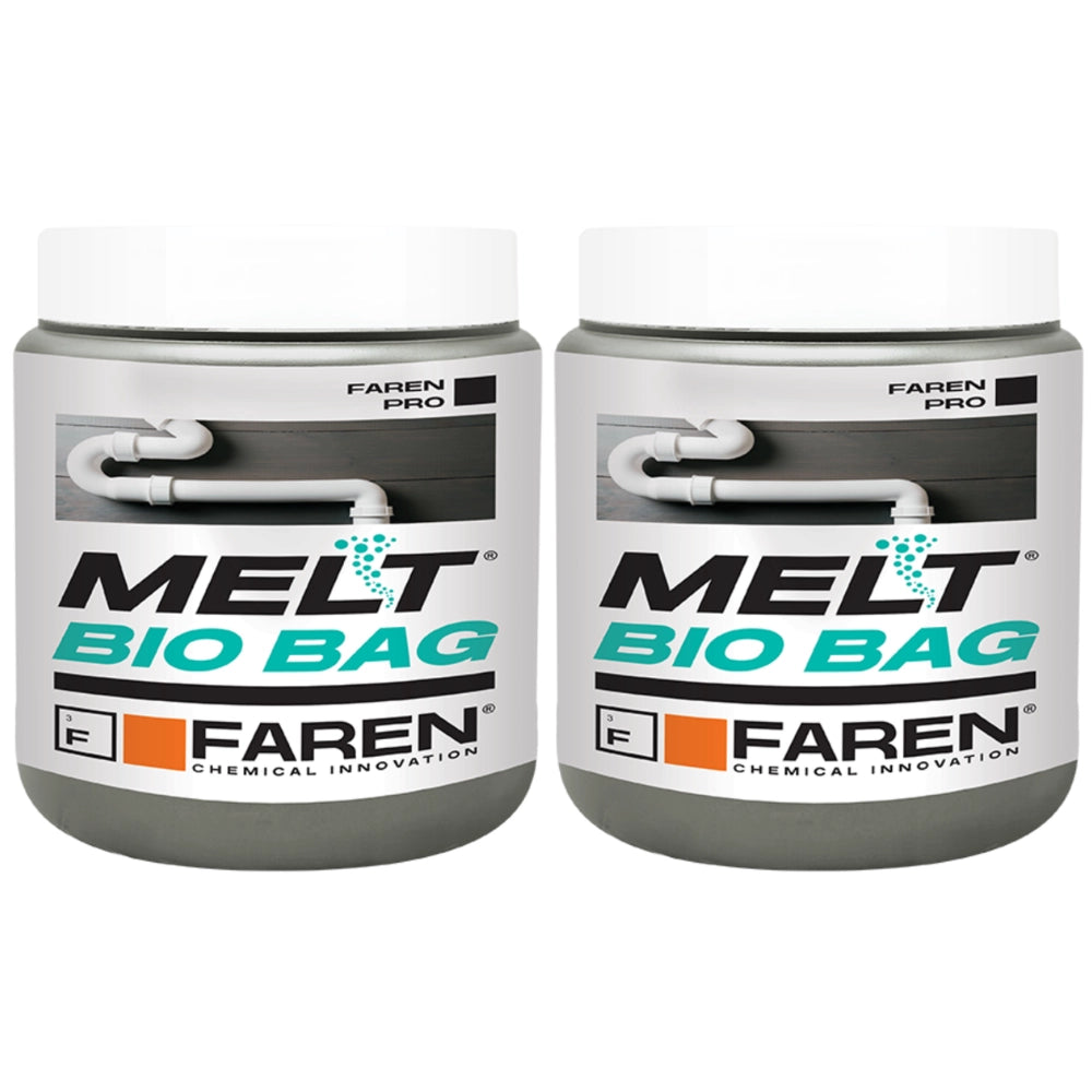 Faren melt bio bag trattamento per scarichi e fosse biologiche 300 gr. 2 pezzi