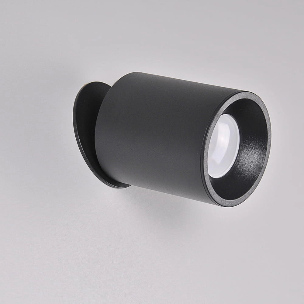 Faretto incasso orientabile GU10 nero Polux Pallas