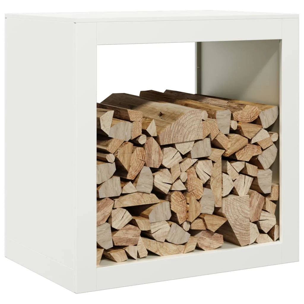 Portalegna 60 x 40 x 60 cm acciaio bianco 02_0043726