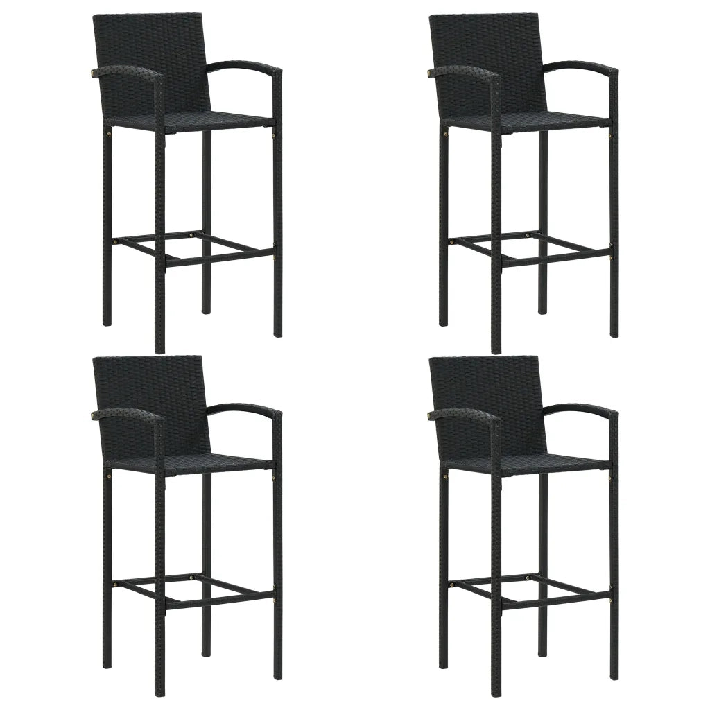 Set Bar da Giardino 5 pz Nero 3064866