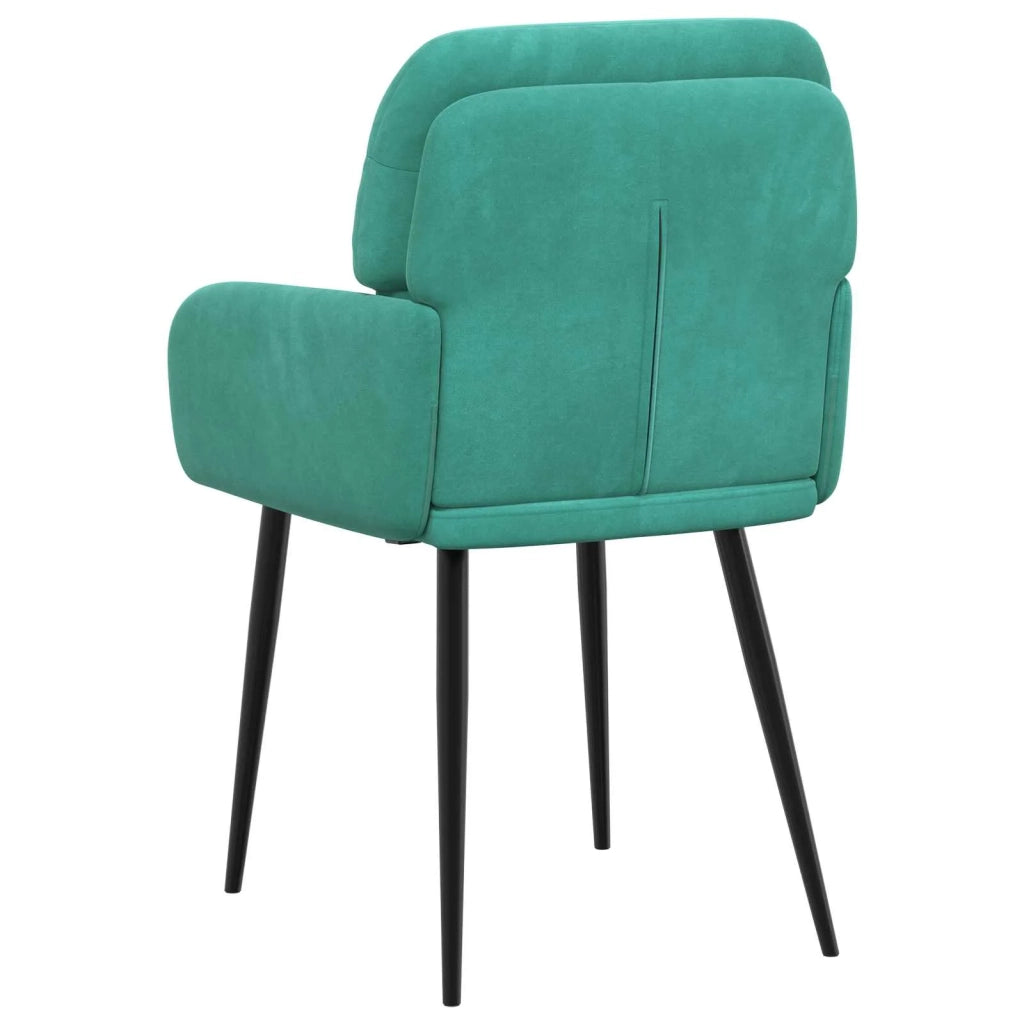 Sedie da pranzo 4 pz Velluto Turchese 59 x 59,5 x 90 cm 3428245