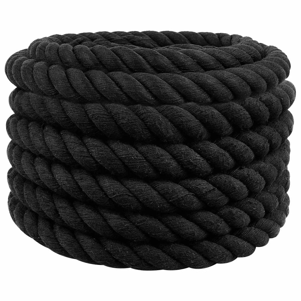Corda di Cotone 40 mm 10 m Nero 100% Cotone 42011836