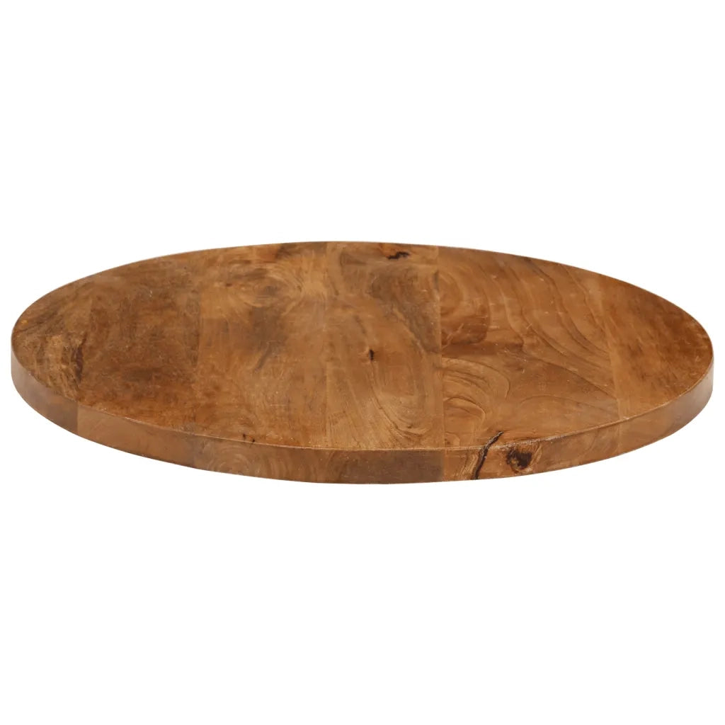 Piano per Tavolo Ø 50x2,5cm Rotondo in Legno Massello di Mango 370072
