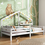 Letto singolo 90x200 bianco con scaffale - Xylo
