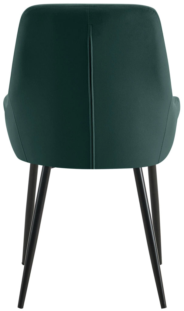 Set di 2 sedie per sala da pranzo Elmira velluto nero 4