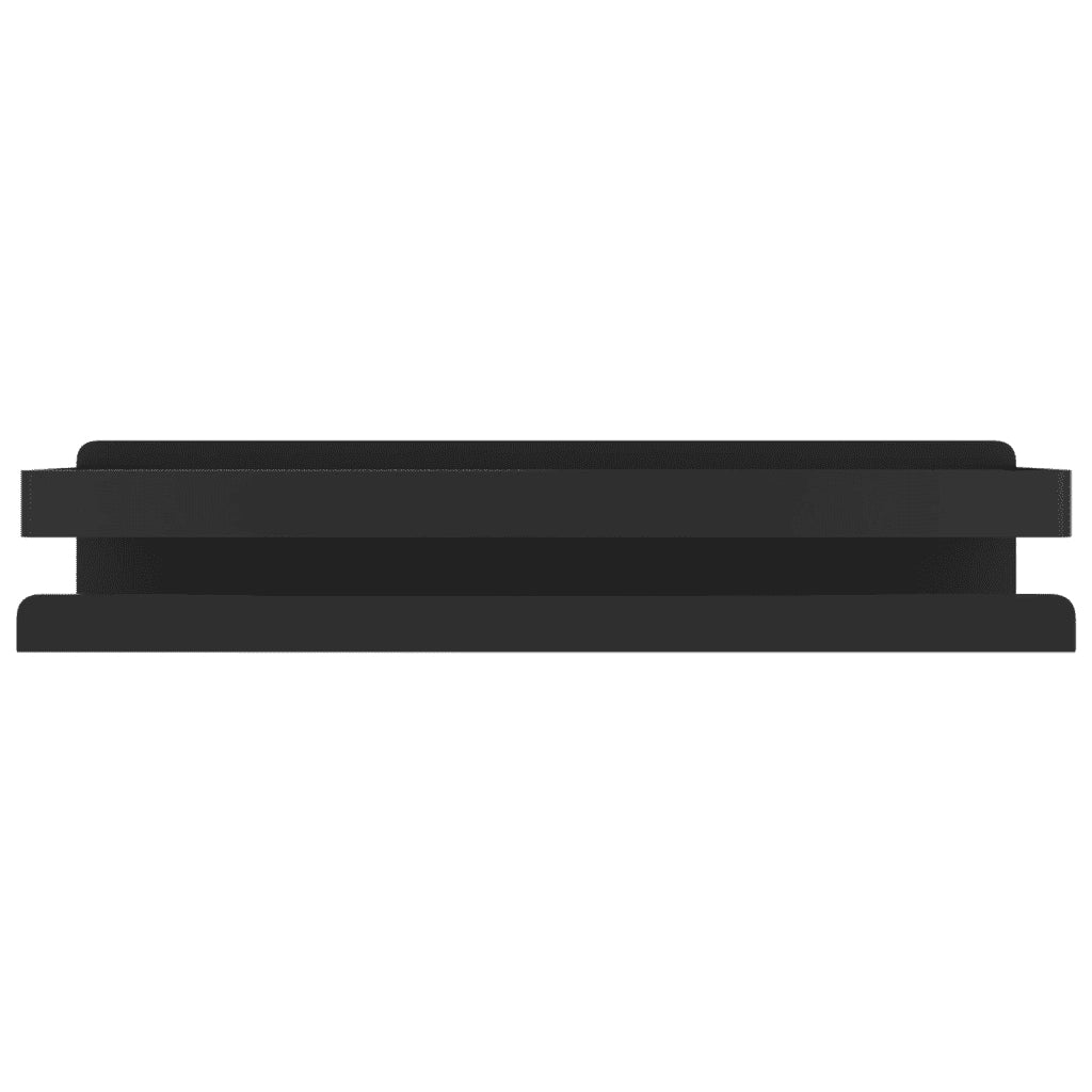 Mensola Doccia Nera Opaca 30x10x6cm Acciaio Inox 304 Spazzolato