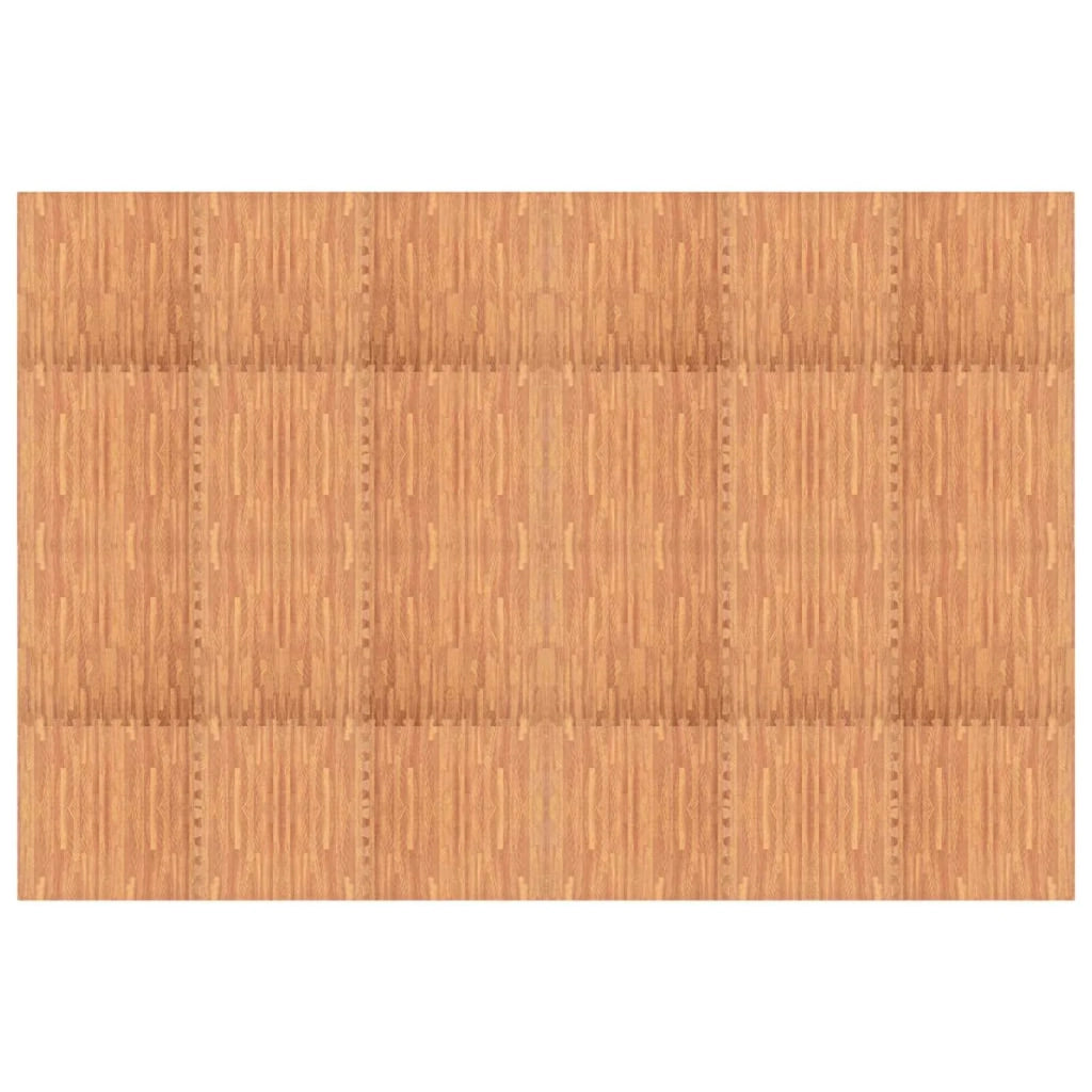 Tappetino per piscina 24 pcs legno 8,64 ㎡ Schiuma EVA