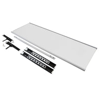 Specchio Estraibile per Armadio 34x100 cm Emuca Grigio Metallizzato