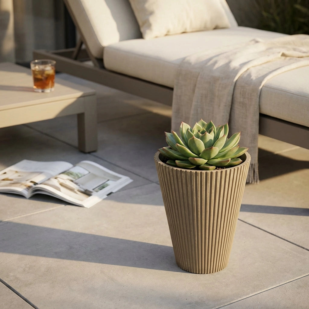Vaso piccolo in Fibra sintetica cm 19x19x22 - KENNY