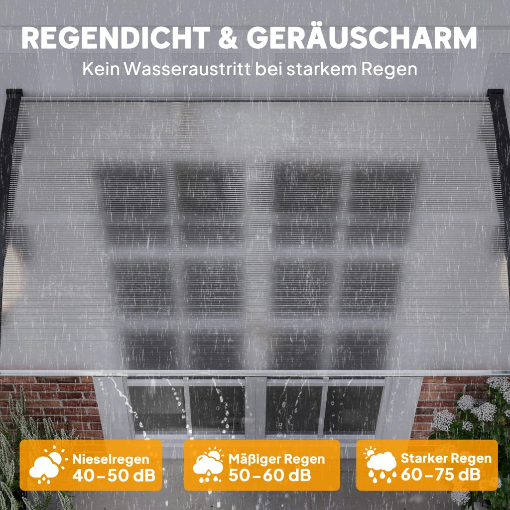 Tettoia da giardino ¨C zephmum ¨C bianco 90x150x25cm