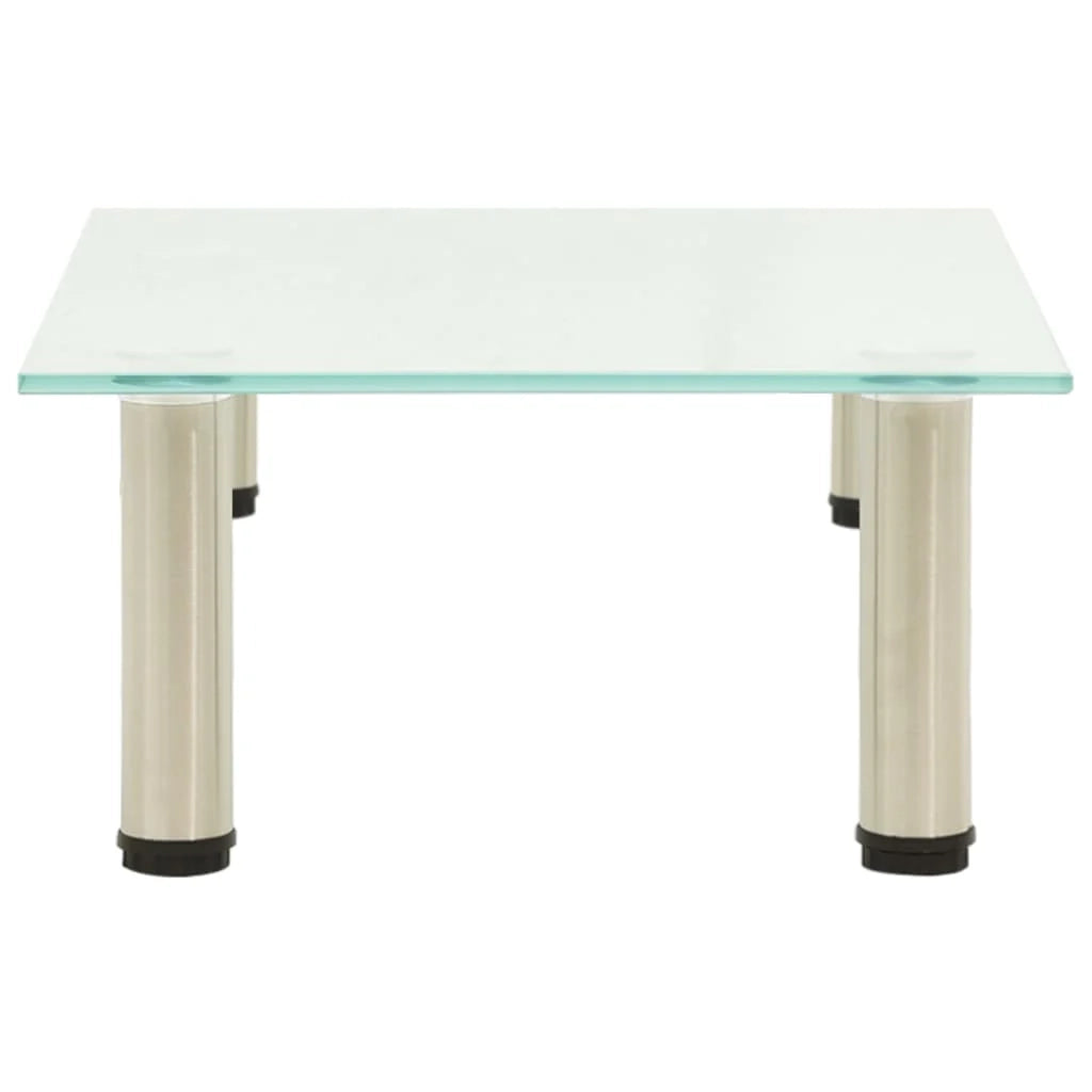 Mobile TV multimediale scaffale TV credenza mobile TV sala da pranzo soggiorno camera da letto satinato 40 x 35 x 17 cm vetro temperato trasparente 02_0027626