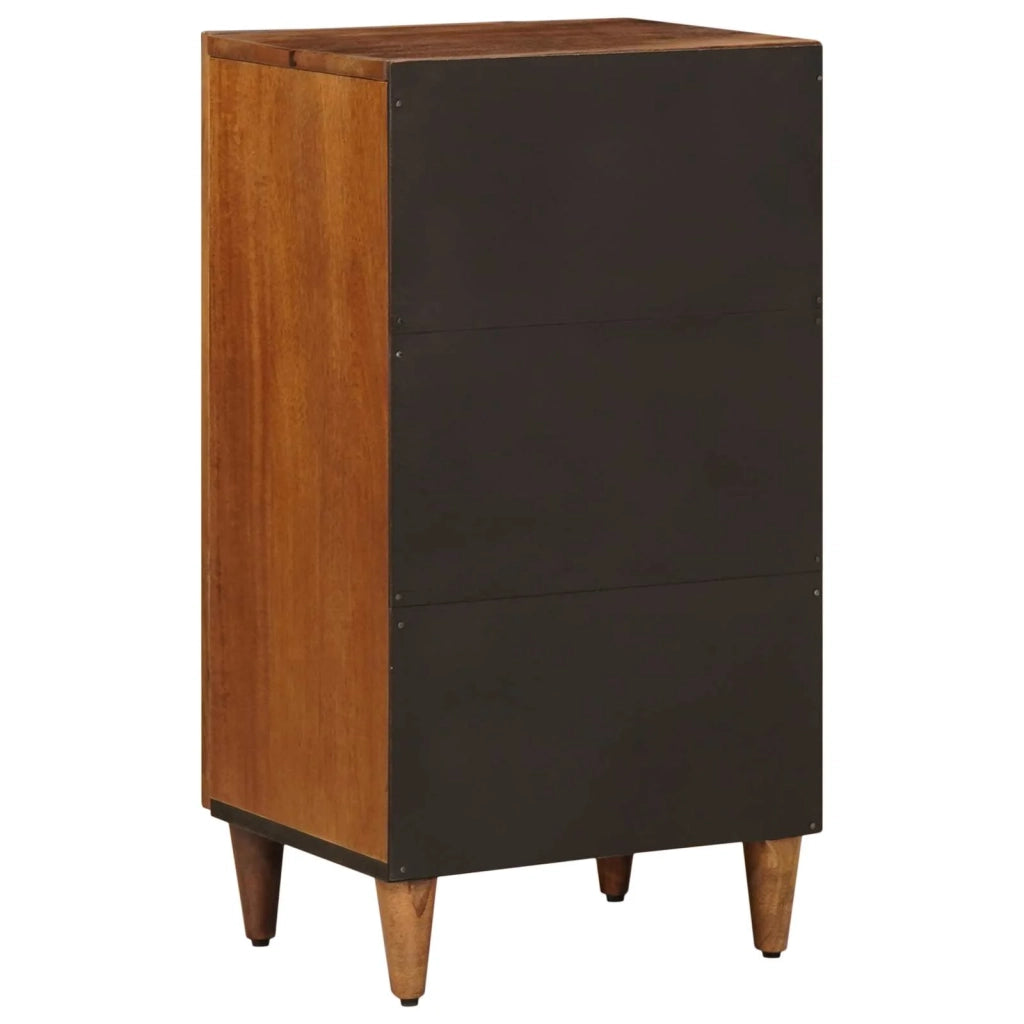 Credenza con porta Noce 40 x 33 x 75 cm Legno di mango massello