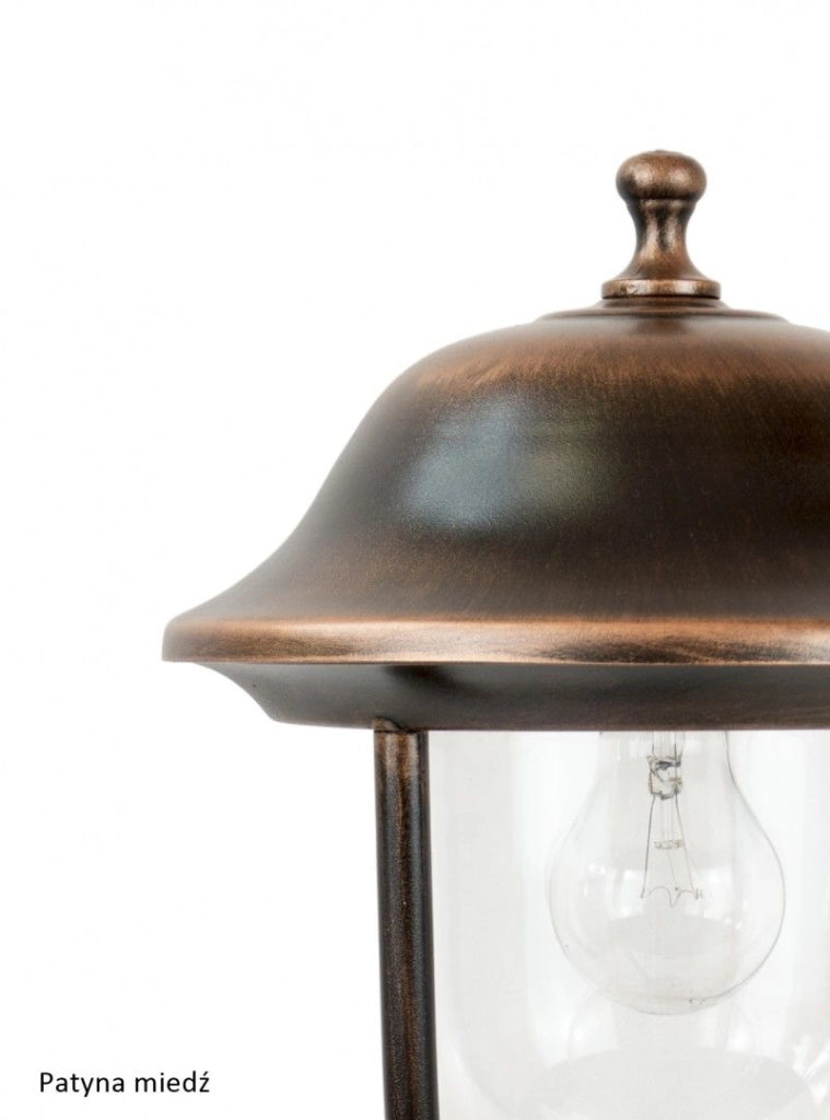 Paletto giardino retrò 87cm E27 nero IP43 SU-MA Prince