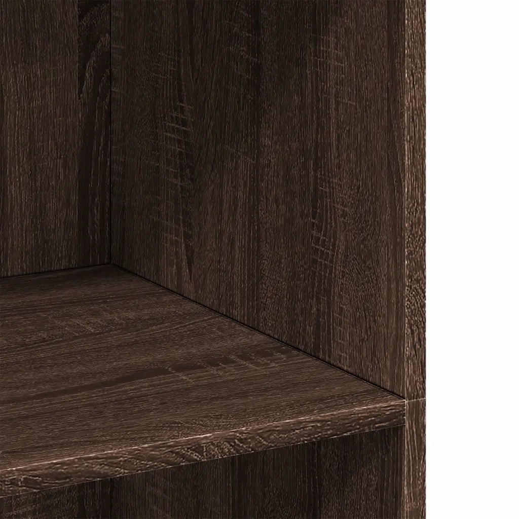 Credenza-Buffet-Armadio da cucina Rovere Marrone 70x41x124 cm in Legno Multistrato