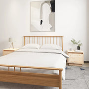 Comodini 2 pz 35x34x32 cm in Legno Massello di Pino 813396