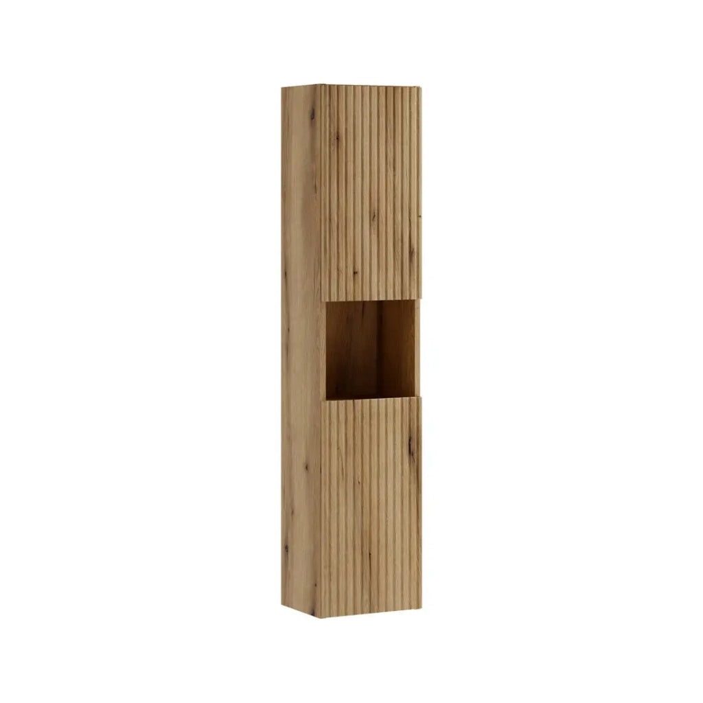 Colonna bagno VANO 140 cm quercia sospesa 2 porte