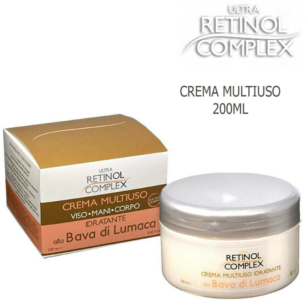 Trade Shop - Retinol Complex Crema Multiuso Idratante Alla Bava Di Lumaca Viso Corpo Ultra -