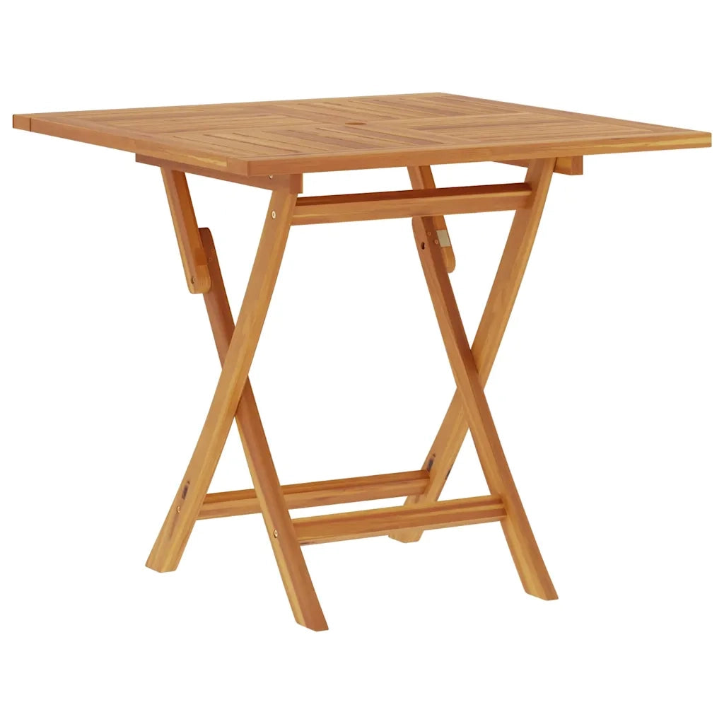 Tavolo da Giardino Pieghevole 85x85x76cm Legno Massello di Teak 47419
