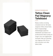 Tavolino per tatuaggi da 125 pezzi - Telaio per tatuaggi da gettare - Impermeabile - Doppia imbottitura - 45 x 33 cm - Peso ridotto 900 g