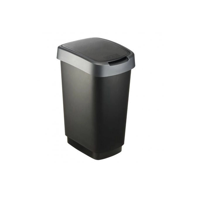 PATTUMIERA CON COPERCHIO BASCULANTE 25 LT. TWIST ANTRACITE