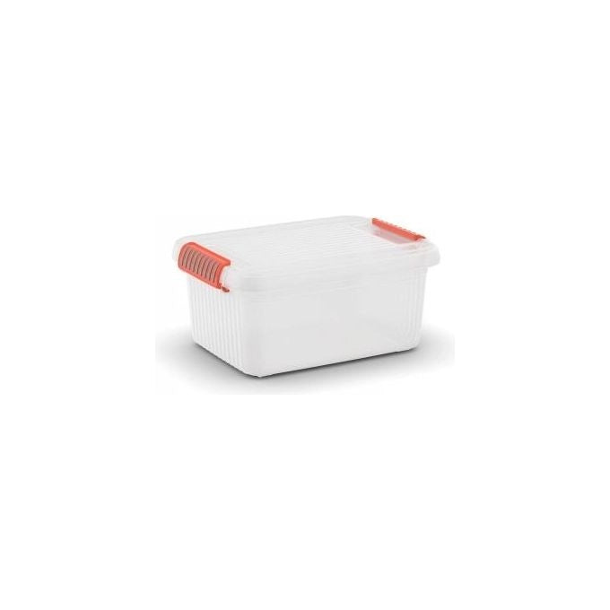 KIS K Latch Box Armadietto portaoggetti Rettangolare Arancione, Trasparente