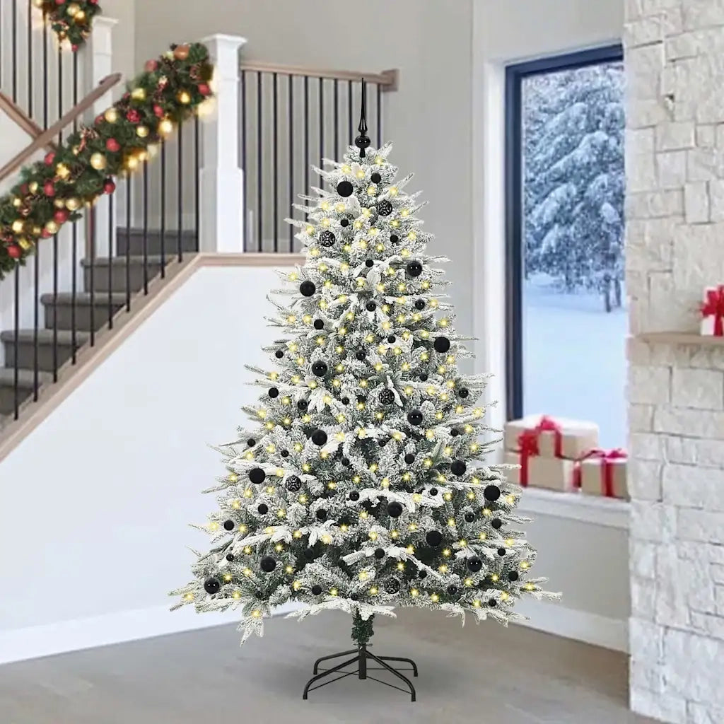 Albero di Natale Artificiale Pre-illuminato con Set di Palline 3395416