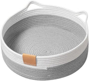 Letto per gatti 50 cm di diametro - Cuscino ripiegabile - Letto ad aria - Resistente alle zampate - Design universale - Posto di riposo comodo - Letto per animali domestici