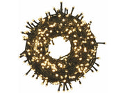 1pz luci di natale per interno ed esterno bianco caldo  100 led cavo luci 4,5 m cod:ferx.vit54763