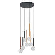Lampadario Italux Alinos 7 luci LED 28W multicolor