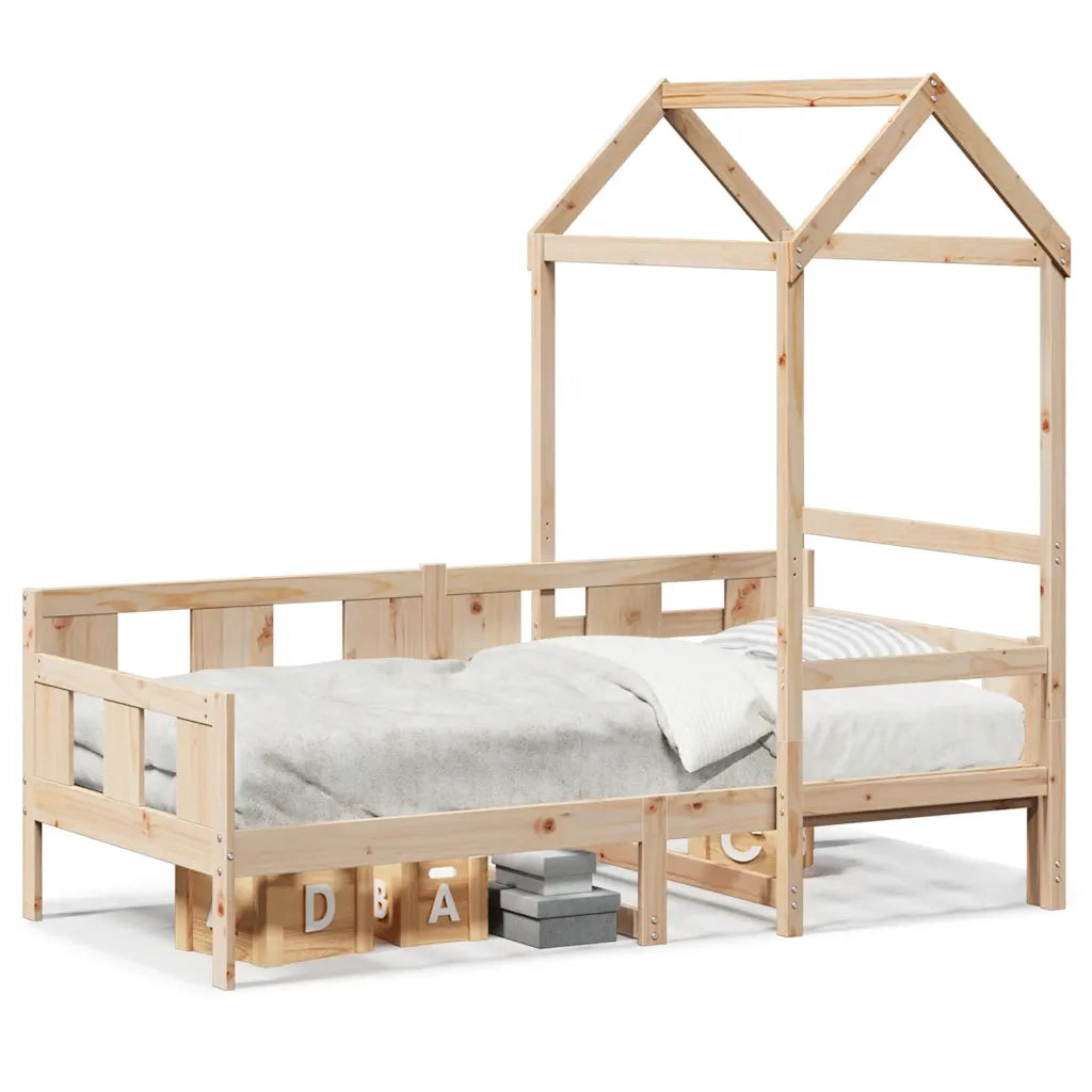 Dormeuse con Tetto 80x200 cm in Legno Massello di Pino 3282278